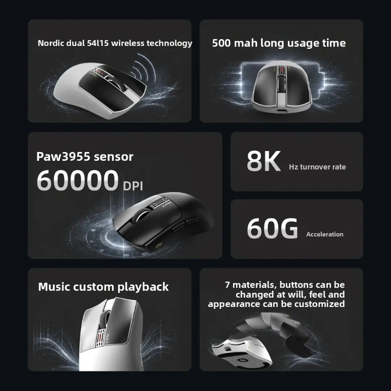 IPI Fog HAZEX 무선 마우스 8K 전자기 마이 - Esports Gaming Mouse 리뷰 및 가격