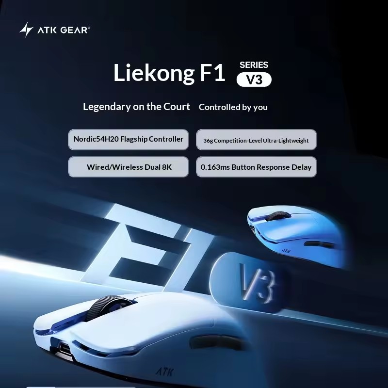 ATK F1 V2/V3 트라이 모드 무선 마우스 PAW - Esports Gaming Mouse 리뷰 및 가격